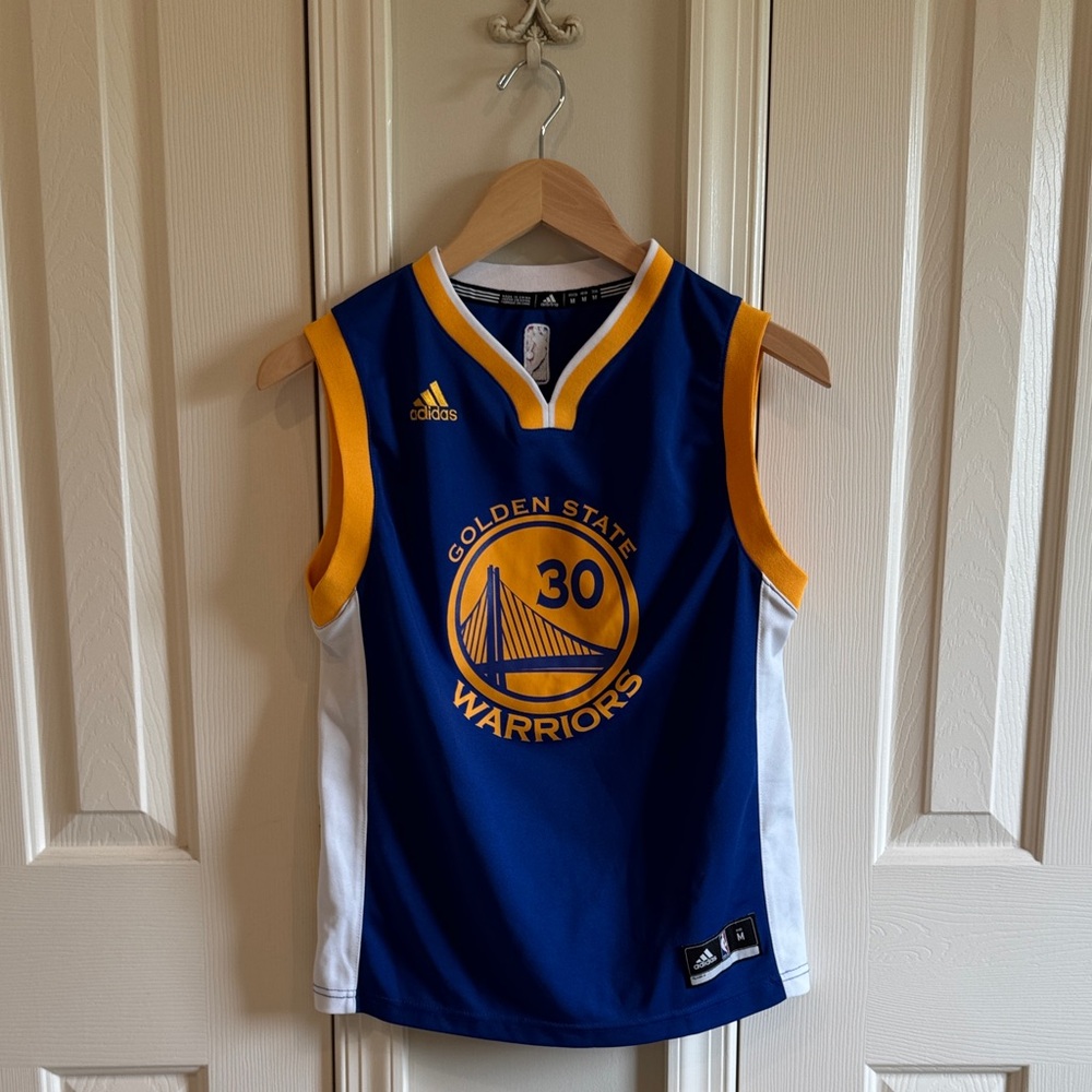 adidas Golden State Warriors #30 Jersey in Blue and Yellow